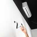 Blulu 10 Pcs Remote Control Holders Tethers with Spring Ropes Retractable Remote Control Leash Coiled Security Cable for TV DVD Game Console Tablets, Wall-Mount with Adhesive, Anti-Loss, 1.5m/ 4.9ft