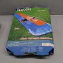 JOYIN 32.5FT Water Slide and 2 Inflatable Boards, Extra Long Double Lawn Heavy Duty Splash Mat Pad with Sprinkler for Kids Adults Backyard Summer Water Toy Outdoor Fun, Blue, Orange