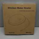 Poultry Chicken Water Heater - KOKOPRO Poultry Water Heater Base for Winter,14 Inch for Plastic/Metal Poultry Waterer,Thermostatically Controlled Heated Waterer 80W,Chicken Coop Accessories