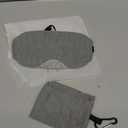 Mavogel Cotton Sleep Eye Mask - Updated Design Light Blocking with Adjustable Nose Bridge, Soft and Comfortable Night Eye Mask for Men Women, Eye Blinder for Shift Work, Includes Travel Pouch, Grey