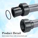 155710 Pool Pump to Filter Hose Assembly for Pentair Sand Dollar and Sta-Rite Cristal-Flo II Filter compatible with Pool and Spa Sand Ground Pool Pump to Filter Hose (30" Length)