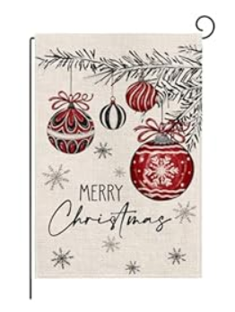 wyooxoo Christmas Garden Flag 12x18 Inch Double Sided Outside Christmas Decoration Snowman Xmas Outdoor Flag Farmhouse Seasonal Holiday Yard Flag (Color H)