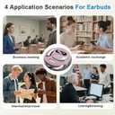 OWS AI Headphone for Multi-Language Translation, Bluetooth Earphone Support 144 Language Real-Time AI Translation, Wireless AI Earbuds Translator with App for Language Learning, Travel, Work (Pink)