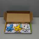 KIDSTHRILL Kids Airplane Toy for Boys & Girls. Set of Three Toy Airplanes with Flashing Lights, Music & Airplane Sound, Push and Go Toy Plane Gift Toys for Toddler Boys 2 3 4 5 6 7 Years Old & up (White, Gray, Yellow)