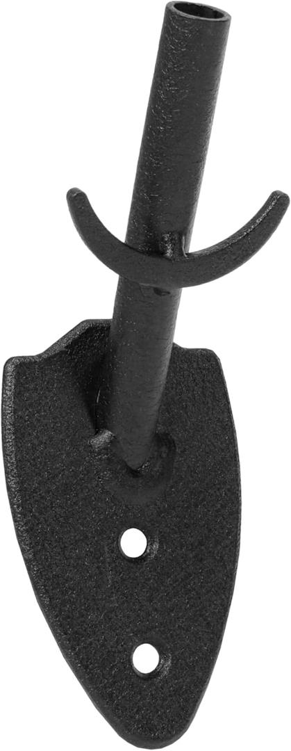 Skull Hooker Powder-Coated Steel Big Game Hook Flush Display Wall Mount, Mounts Bear, Deer & Antelope Specie Skulls (One Size, Black)