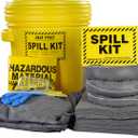 AWF PRO 20 Gallon Universal Spill Kit, 59 Pieces  20 gal DOT Approved Drum, Socks, Pads & Pillows, & Accessories
