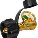 Propane Tank Gauge,Propane Tank Gauge Level Indicator,Universal Propane Gauge for 5-40 lb LP Tank,Color-Coded Gas Pressure Meter & Leak Detector QCC1/Type 1,Easy to Read for BBQ,RV,Camper,Heater etc.