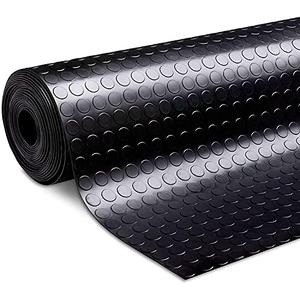 Nisorpa Rubber Flooring Roll 16.4 x 3.3 FT Garage Floor Mat Coin-Grip Garage Car Parking Mats Heavy Duty Non-Slip Rubber Waterproof Trailer Mat for Garage,Warehouse,Gyms,Industry Workshop