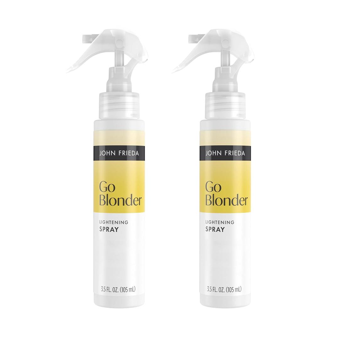 John Frieda Go Blonder Lightening Spray, Hair Lightening Spray for Blonde Hair, 3.5 fl oz, Pack of 2
