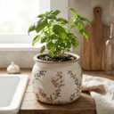 Xiaan Jiaju Flower Pots, Vintage Ceramic Planters for Indoor Plants, 6.29'' Plant Pots with Drainage, French Country Lavender Vase & Planters, Antique Home Room Decor, Gardening & Housewarming Gifts
