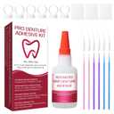 Dental Lab Instant Bonding Dental Glue for Dentures & Lab Tools - Fast-Setting in 15-60 Sec | Crack Repair & Gap Filling | Long-Lasting Hold (Days to Weeks) 1oz