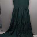 Women's Summer Maxi Dress 2026 Casual Boho Sleeveless Spaghetti Strap Smocked Tiered Long Beach Sundresses, Medium