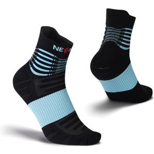 NEENCA Medical Compression Socks for Women & Men Circulation, Ankle Compression Stockings for Pain Relief, Plantar Fasciitis, Swelling, Neuropathy, Runner, Nurses, Travel, Pregnancy, Flying,20-30 mmHg (Medium, Black Blue)