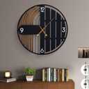 20 Inch Round Wall Clock Wood Silent Non-Ticking Battery Operated, Rustic Farmhouse Decorative Clocks for Home Decor, Kitchen, Living Room, Bedroom, Office