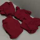 Genina Waterproof Seat Covers for Dining Room Chairs Covers Dining Chair seat Covers Kitchen Chair Covers slipcovers (Red, 4 Pcs)