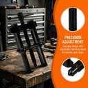 2 Jaw Bearing Puller 4in - Carbon Steel Gear Removal Tool for Automotive Flywheels and Machine Bearings, Adjustable Bilateral Rotation Design