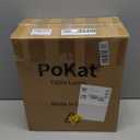 PoKat 23" Matte-Textured Ceramic Table Lamps Set of 2 for Bedroom, Stone-Like Modern Bedside Lamps for Night Stands, Farmhouse Nightstand Table Lamps Decor for Living Room End Table Black