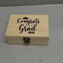 114 Pcs Graduation Party Favors 101 Advice Cards for The Graduate Advice Wishes with Wood Box and 12 Colors Pens Graduation Games Decoration for High School College Celebration Gift(Blue)