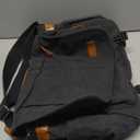 ESTARER Men's Messenger Bag 17.3 Inch Upgraded, Water-resistant Canvas Laptop Bag, Computer Shoulder Bag for College Travel Work, Dark Grey