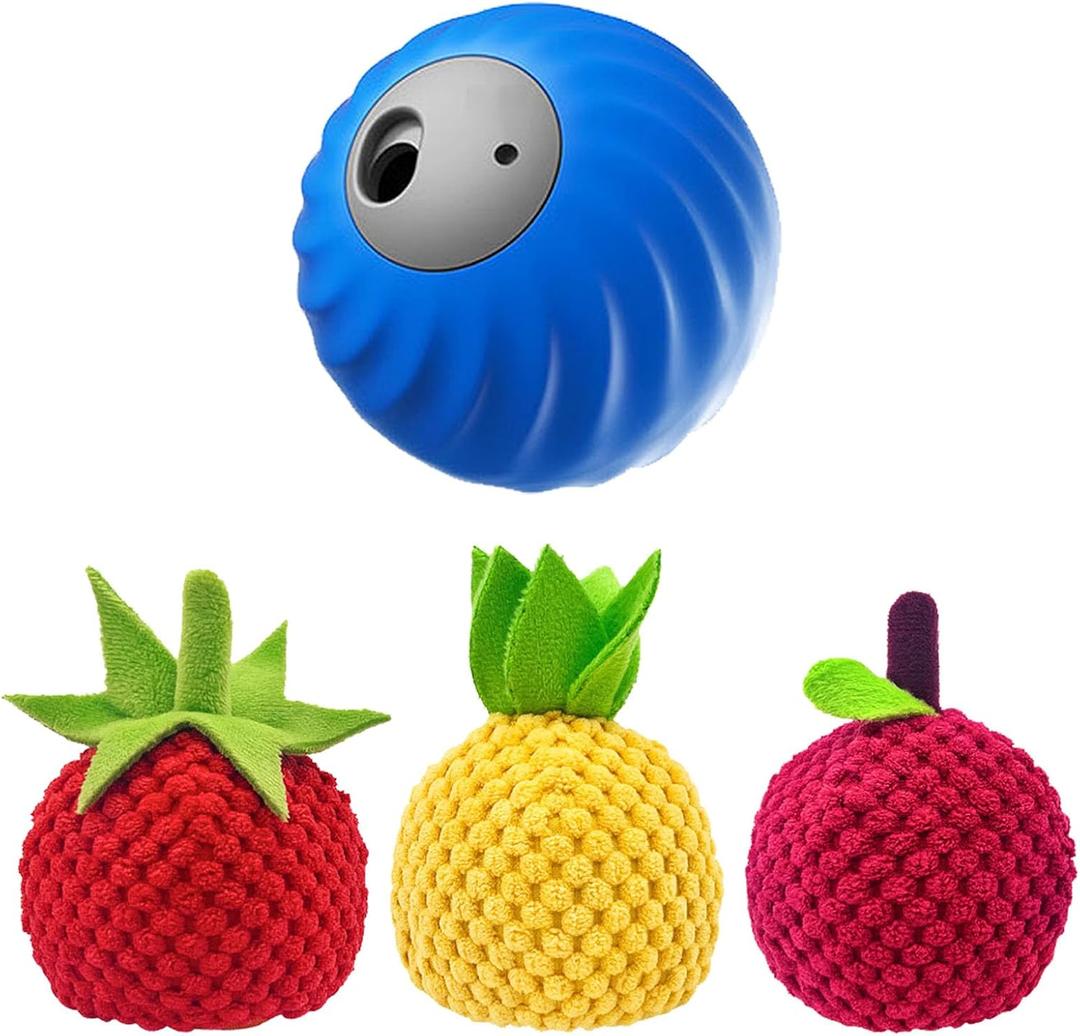Zoomie 2.0, Zoomie Ball for Dogs, Smart Touch Interactive Dog Toy, Treat Dispensing Puzzle Toy, Automatic Rolling Feeder, USB Rechargeable, Dual Modes with Fruit Cover (Blue,Mix) Zoomie 2.0, Zoomie Ball for Dogs, Smart Touch Interactive Dog Toy, Treat Dispensing Puzzle Toy, Automatic Rolling Feeder, USB Rechargeable, Dual Modes with Fruit Cover (Blue,Mix)