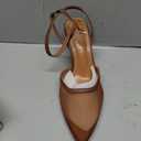 Closed Toe Mesh Heels for Women Pointed Toe Ankle Strap Stiletto Heeled Sandals Wedding Evening Dress Pumps Shoes (10)