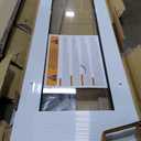 Ideal Pet Products Aluminum Pet Patio Door, Adjustable Height 77-5/8" to 80-3/8", 5" x 7" Flap Size, White