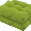 idee-home Outdoor Chair Cushions Set of 2, Patio Seat Cushions, 17x17x4 Inch-U Shaped