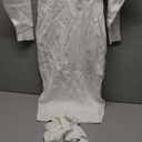 Chang Yun Women's Long Maxi Sweater Dresses Sexy Wrap Batwing V Neck Slit Open Back Holiday Bodycon Dress with Belt (Large, White)