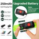 Light Up Dog Collar for Night Walking Flashing, LED Dog Collar Light Rechargeable Reflective Dog Collar Water-Resistant Adjustable Size Dog Collars for Medium Dogs (Green)