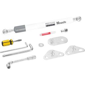 Winunite Compatible with 2015-2025 F150 White Tailgate Assist  Stainless Steel Material, Quiet Controlled Descent, No More Slamming Down, No Drill Bolt-On Installation with All Tools Included