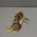 Clip in Ponytail Extension 18 Inch Pony Tails Hair Extensions for Women Long Straight Curly Tail Ponytail Hair piece Synthetic Fake Versatile Pony (Sand)