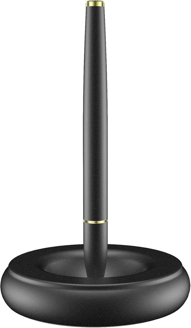 Magnetic Levitating Pen Rotatable, Upright and Swing Magic Pen Holder for Unique Gifts Home Desk Office Business Office Luxury Decompression Pen, Black
