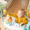 Ingenuity 3-in-1 Baby Jumper and Activity Center with Lights and Sounds Converts to Toddler Play Table, 4 Adjustable Heights, Wood Legs, Ages 4 Months to 3 Years