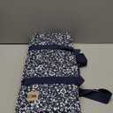 Yellow Mountain Imports American Mahjong Game Set, Blue Calico with Floral Blue Soft Case - All-in-One Racks with Pushers, Wright Patterson Scoring Coins, Dice, and Wind Indicator