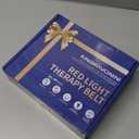 KingPavonini Red Light Therapy Belt, 140 LEDs 630/660/850nm Infrared Light Therapy with Compression Strap, Red Light Therapy for Body, Back, Shoulder & Waist Comfort and Relief (Black)