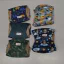 Male Dog Diapers, Dog Belly Bands for Male Dogs Wraps Washable Doggie Diapers High Absorbing Dog Belly Bands（5 Pack, Animal）