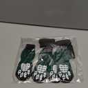 PUPTECK Anti-Slip Dog Socks with Double Sides Grips for Small Medium Large Dogs Hardwood Floors Prevents Licking, Dog Shoes for Hot Pavement Traction Control for Senior Dogs, Dark Green, S (Small (4 Count))