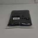 Mrs.Naturall Black Back Tab Linen Blend Sheer Curtains for Living Room 52x63 Inches Long