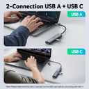 Acer USB to Ethernet Adapter, USBC Hub Ethernet 1Gbps with 3*USB 3.0, Aluminum Heat Dissipation, Driver Free, USB to Network Adapter for Windows 10, 8.1, Mac OS, Laptop, MacBook Pro, iPad, XPS, etc