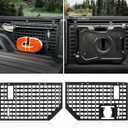 FUNY Side Bed MOLLE Panel System Cargo Storage Organizer Truck Bed Organizer Compatible with Jeep Gladiator JT, 2pcs