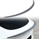Spoiler Fit for Tesla Model Y 2020-2024, Upgrade ABS Material Rear Spoiler Wing OEM Rear Trunk Lip, Model Y Accessories, Matte Carbon Fiber