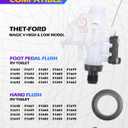 RV Toilet Valve,Car Accessories Camper Toilet Water Valve Kit,RV Parts Replacement,Fits All Aqua Magic V High and Low Models,Compatible with 31646,31647,31651,31653,31657,31658,31688,31687,Etc