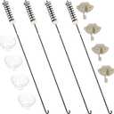 23.6 in Washer Suspension Rod Kit Fit for Amana NTW4600YQ1 NTW4610YQ0 NTW4630YQ0 NTW4650YQ0 NTW4501XQ0 NTW4700YQ1, Admiral ATW4675YQ1 ATW4675YQ0, Maytag MVWC200XW2 MVWC200XW3