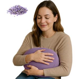 Lavender Weighted Pillow for Adults & Kids - 3.3lb Calming Sensory Pillow with Even Weight Distribution, Aromatherapy for Stress Relief, Anxiety, Sleep Support & ADHD