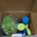 EagleStone Moving Dinosaur Shooting Toys for Kids 5-7, Electronic T-Rex Shoot Target Game with Mist Spray, LED Score, Roar & Light, 3-Pair Dino Target, Birthday Gifts for 5 6 7 8 9 Year Old Boys Girls