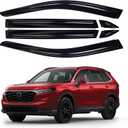 Canvcle Window Visors Rain Guards for 2019-2025 Toyota RAV4 Accessories, Outside-Mount Tape-On Side Window Wind Deflectors Vent Visors Shades Rainproof 6PCS