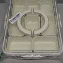 Divided Serving Tray with Lid and Handle,8 Compartments Snacks Box,Snack Fruit and Veggie Tray,Portable Platter for Candy Fruits Nuts Snack Party Entertaining Picnic (1 PCS)