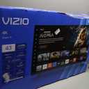 VIZIO 43 Inch V Series 4K UHD Smart TV Bluetooth Compatible with Dolby Vision HDR/ HDR10+ HLG, DTS Virtual X, HDMI VRR and WiFi 6 Dual-Band (V4K43M-0801) 