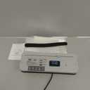 Food Vacuum Sealer Machine, 6-in-1 Food Sealing Machine: 75Kpa Strong Suction, with Digital Timer, External Cutter, Dry/Wet Separation Mode, Equipped with 20 Vacuum Bags for One Click Operation (Gray Black)