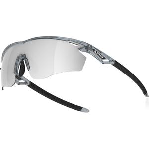 Polarized Sports Sunglasses for Men Women,Wrap Around Sun Glasses for Running Cycling Baseball Fishing Golf Hiking (Transparent Black)